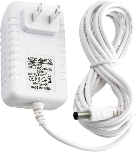Snugapuppy Charger Replacement for Fisher Price/Ingenuity Swing, 6V AC Power Cord for Baby Swing,10Ft Charging Cable, White in Saudi Arabia