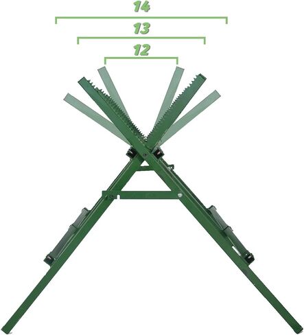 Adjustable Log Sawhorse - Collapsible Saw Horse - Log Cutting Sawbuck - Capacity Sawbuck for Firewood - Heavy Duty Log Stand for Cutting Splitting (Enlarged) in Saudi Arabia