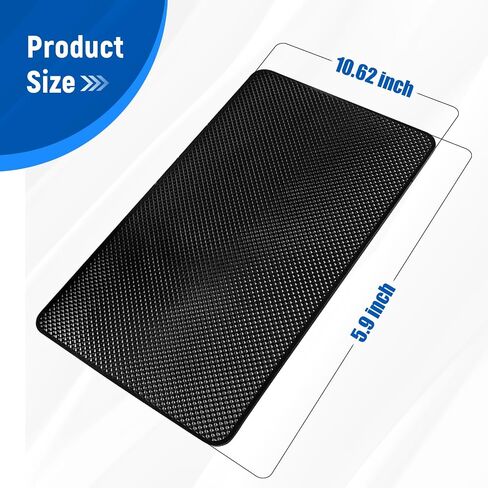 Dashboard Non Slip Mat - Universal Car Mat Dash Accessories, Anti-Slip Rubber Holder Pad, Sticky Gripping Mat PU Gel Dashboard Cover for Phone Sunglasses Keys Coins in Saudi Arabia