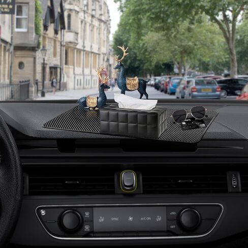 Dashboard Non Slip Mat - Universal Car Mat Dash Accessories, Anti-Slip Rubber Holder Pad, Sticky Gripping Mat PU Gel Dashboard Cover for Phone Sunglasses Keys Coins in Saudi Arabia