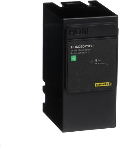 مربع D - HOM250PSPD جهاز حماية من اندفاع المنزل بالكامل، 50 كيلو أمبير، 120/240 فولت، مرحلة واحدة، بدون أسلاك، قابس محايد in Saudi Arabia