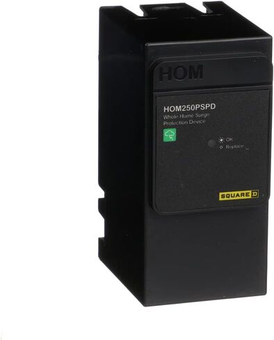 مربع D - HOM250PSPD جهاز حماية من اندفاع المنزل بالكامل، 50 كيلو أمبير، 120/240 فولت، مرحلة واحدة، بدون أسلاك، قابس محايد in Saudi Arabia