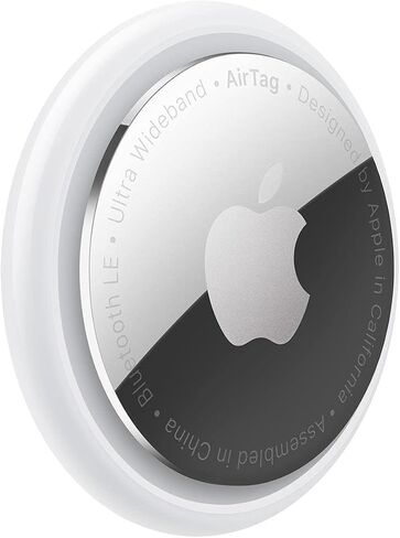 جهاز تتبع Apple AirTag، 4 عبوات مع ضمان Apple لمدة عام in Saudi Arabia