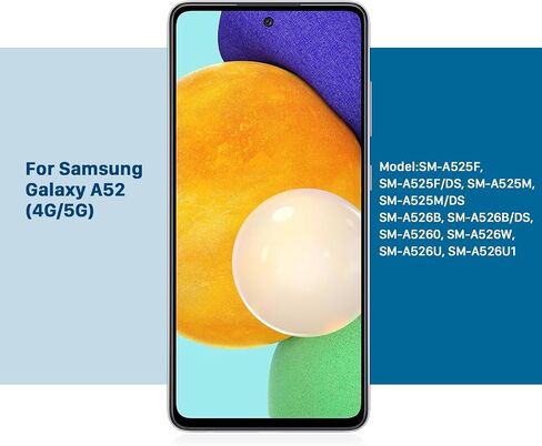 Galaxy A52 Battery,[5800mAh] Li-Polymer EB-BG781ABY Replacement Battery for Samsung Galaxy A52 (4G / 5G) SM-A526 SM-A526B/DS SM-A5260&Samsung Galaxy S20 FE SM-G780 & S20 FE 5G SM-G781 in Saudi Arabia