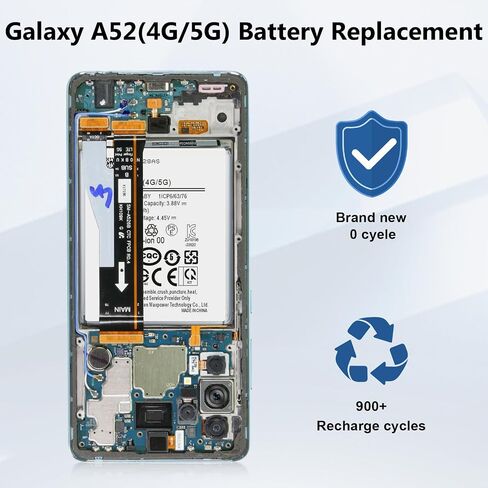 Galaxy A52 Battery,[5800mAh] Li-Polymer EB-BG781ABY Replacement Battery for Samsung Galaxy A52 (4G / 5G) SM-A526 SM-A526B/DS SM-A5260&Samsung Galaxy S20 FE SM-G780 & S20 FE 5G SM-G781 in Saudi Arabia