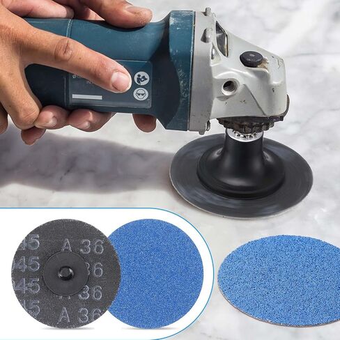 150 Pcs 3 Inch Sanding Discs Quick Change Zirconia Roll Lock Sanding Disc Assorted Grits 36 60 80 for Die Grinder Surface Strip Grind Polish Finish Burr Rust Paint Removal in Saudi Arabia