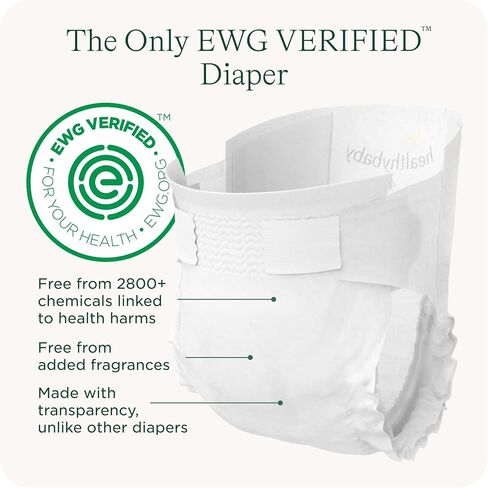 Our Diapers | EWG Verified Safe & Plant-Based Diapers | Absorbent for Leak Protection | Soft Organic Cotton Shell | Chlorine-Free Diaper for Sensitive Skin | Size 4 (50 Diapers) in Saudi Arabia