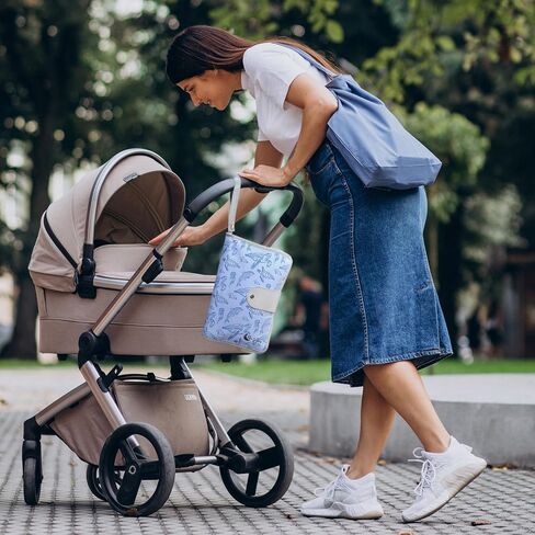 Portable Changing Pad - Waterproof Travel Changing Pad for Baby - includes Pockets for Wipes, Diapers and Cream - Baby Shower Gifts- Newborn Girl & Boy- Baby Essentials in Saudi Arabia