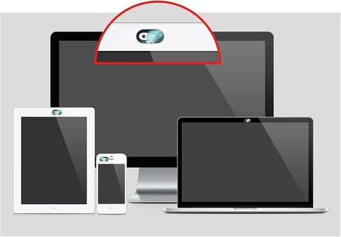 TENOC Webcam Cover, Camera Privacy Cover Slide for Laptop/Cell Phone/iPad/PC/Tablet, Protect Your Privacy and Security, 5 Pcs, Black in Kuwait