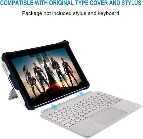 for Surface Go 3 Case Surface Go 2 Case, Surface Go Case, Shockproof Rugged Folio Surface Go 3/ Go 2/ Go Protective Case Cover Compatible with Microsoft Surface Go 2/ Go 3/ Go 10 inch Tablet in Kuwait