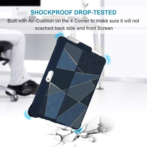 for Surface Go 3 Case Surface Go 2 Case, Surface Go Case, Shockproof Rugged Folio Surface Go 3/ Go 2/ Go Protective Case Cover Compatible with Microsoft Surface Go 2/ Go 3/ Go 10 inch Tablet in Kuwait
