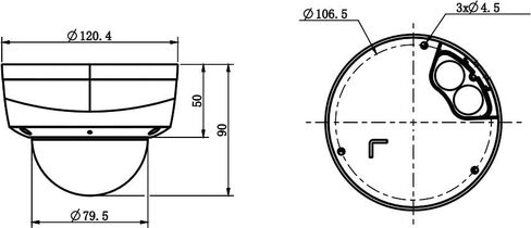 TC-C34KS Spec: I3/E/Y/C/SD/2.8mm/V4.2 IR Dome Camera; 4MP; Up to 2560x1440 at 25fps; Metal and Plastic Housing; 1/2.7" CMOS Sensor; 2.8mm Focus; Fixed Lens; IR Range up to 98.42 feet in Saudi Arabia