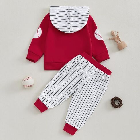 Infant Baby Boy Hooded Dinosaur Fall Outfit Contrast Sweatshirt Pant Set | Toddler Baby Boy Dinosaur Clothes Long Sleeve Hooded Sweatshirt Pant Set Infant 6 12 18 Months 2T 3T Dinosaur Clothes in Saudi Arabia