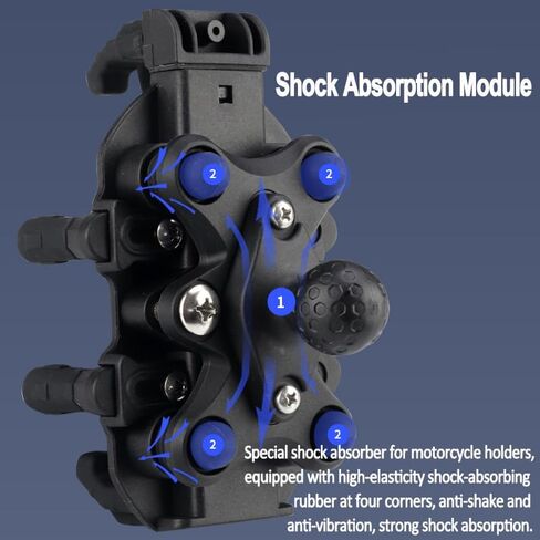 Mobile Phone Holder Motorcycle Phone Mount Bicycle Handlebar Phone Holder Cell Phone Mount Anti-Shock Installation of Handlebar for iPhone,Samsung,LG(CD3463) in Saudi Arabia