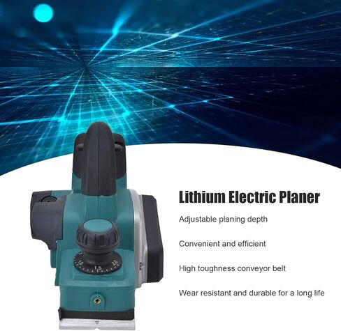 Electric Hand Planer, Cordless 3-1/4" Wood Planer with 2mm Adjustable Planing Depth, 15000r/min Handheld Power Hand Planer for Woodworking, Trimming, Wood Planing, Surface Smoothing in Saudi Arabia