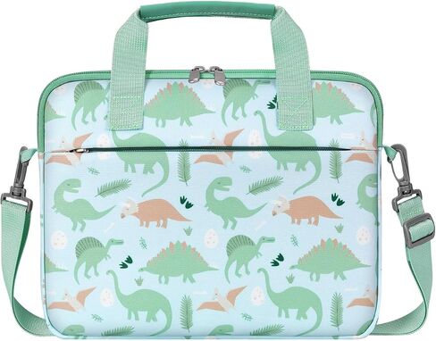 Tablet Bag for Kids, 12.5 Inch Portable Kids Tablet Sleeve Carrying Case with Handle & Shoulder Strap, Fits All-new Fire HD 10 Kids/Fire HD 10 Kids Pro 13th/11th Gen 2023/2021, Green Dinosaur in Kuwait