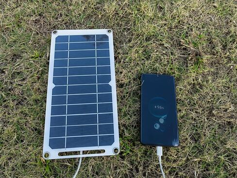 HUYINGC Solar power Charger with 6 Watt Portable Solar Panel for 1.2V AA & AAA Ni-MH Ni-CD Household Rechargeable Batteries and with 5V USB Output for cellphone or other Batteries needed charging-Blac in Saudi Arabia