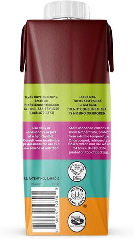 Else Nutrition Plant- Powered Complete Nutrition Shakes for Kids ages 2 plus. Dairy and soy-free, 25 vitamins, minerals, convenient Ready to Drink, Chocolate, 16-pack in Saudi Arabia