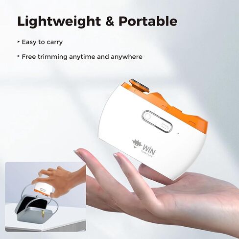 Electric Nail Clipper with LED Light, Safe Protection, Trim & Polish, 2-Speed Levels Portable Nail Trimmer for Baby, Adult, Children, Seniors, Automatic Rechargeable Fingernail Cutter in Saudi Arabia