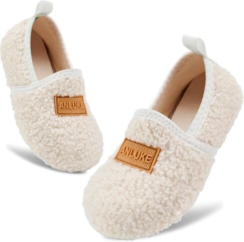 ANLUKE Kids Toddler Slippers Boys Girls Indoor House Shoes Non-Slip Slippers Socks Outdoor Warm Walking Shoes in Saudi Arabia