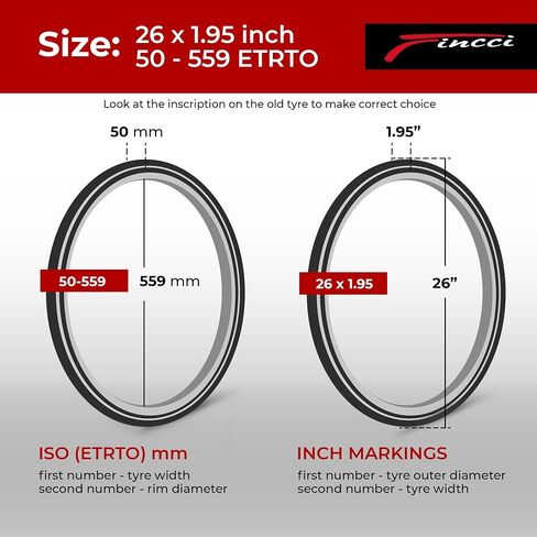 Fincci زوج 26x4.0 إطارات دراجة سميكة 100-559 إطارات قابلة للطي للطرق الجبلية MTB Mud Dirt Offroad Bike Bike - حزمة من 2 in Saudi Arabia
