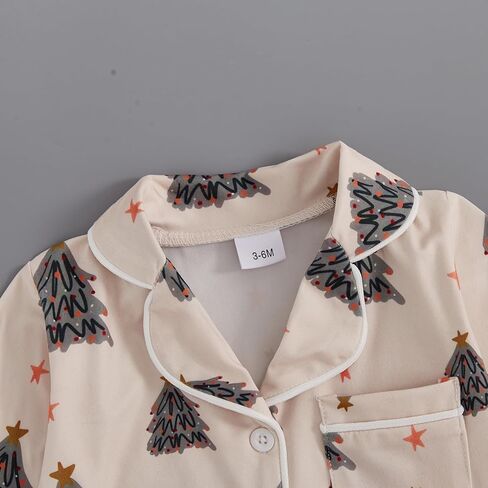 Balaflyie Baby Girl Button Down Pajamas Romper One-Piece Jumpsuit Long Sleeve Sleeper Infant Sleepwear in Saudi Arabia