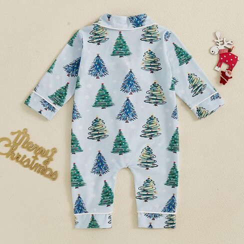 Balaflyie Baby Girl Button Down Pajamas Romper One-Piece Jumpsuit Long Sleeve Sleeper Infant Sleepwear in Saudi Arabia