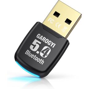 USB Bluetooth 5.4 Adapter for PC - Plug & Play on Windows 11/10 - Mini 5.4+EDR Dongle for PC, Laptop, Keyboard,Mouse,Headsets,Speakers,Receiver&Transmitter,Compatible with Windows 11/10/8.1/7