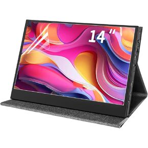 2Pack HD Clear 14 Inch Portable Monitor Screen Protector,for ARZOPA/MNN/KYY/VILVA/ASUS/FANGOR/UPERFECT/ZUMWALT/ViewSonic/QQH Portable Monitor,Anti-Scratch Clear Shield for 14" Portable Monitor