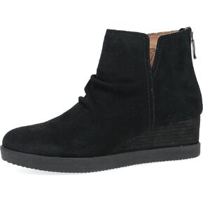 Dansko Stephanie Wedge Bootie for Women - Durable Waterproof Leathers and Leather-Stacked Heel