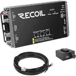 Recoil PLO2 محول إخراج خط ثنائي القناة مع تقنية تعزيز الجهير مع مقبض جهير عن بعد وفولتميتر in Kuwait