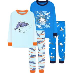 DAUGHTER QUEEN Boys 100% Cotton Long Sleeve Pajamas Size 18Months-12Years