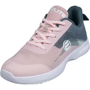 ELITE Women's Dash Bowling Shoes - Universal Slide Soles, Ultra Light-Weight Mono Mesh Athletic Style for Bowlers