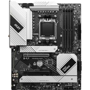 اللوحة الأم MSI PRO B650-A WiFi ProSeries (معالجات سلسلة AMD Ryzen 9000/8000/7000، AMD AM5، ATX، DDR5، PCIe 4.0، M.2، SATA 6 جيجابت/ثانية، USB 3.2 Gen 2، HDMI/DP، واي فاي 6ه)