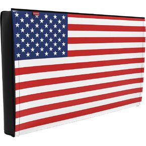 Outdoor 50" TV Set Cover,Scratch Resistant Liner Protect LED Screen Best-Compatible with Standard Mounts and Stands (American Flag)