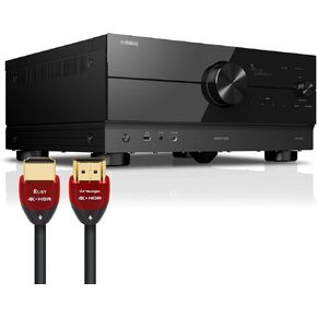 Yamaha RX-A6A 9.2ch AV Receiver Bundle with Pair of 8ft 8K HDMI Cables