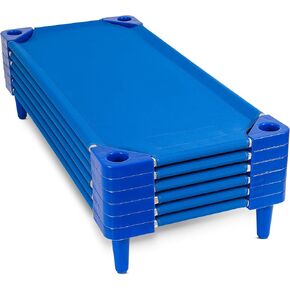 Houseables Daycare Cots, Kids Cot, Toddler Cot, Cots For Kids, Preschool Cots, Cot Bed For Kids, Child Cot, Nap Cots, Toddler Sleeping Cot, Childrens Cots For Sleeping, Portable & Stackable Cots, 6 PK