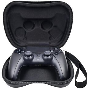 Gaming Controller Travel Carrying Case Compatible with DualSense Playstation 5 Wireless Controllers. Protective Storage Holder Bag Cover for PS5 Console (Box Only) -Black