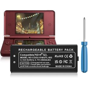 بطارية UTL-003، بطارية بديلة عالية السعة 2000 مللي أمبير في الساعة لمشغل الألعاب DSi XL، DSi LL، UTL-001، C UTL-A-BP، DS XL، UTL-003 (ليس لجهاز Nintendo DSi NDSi DS Lite) in Kuwait