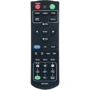 RCP01051 Replace Remote Control suitable for ViewSonic DLP Projector PJD5150 VS15872 PJD5153 PJD5255 PJD5253 PJD5555W VS15871 VS14115 VS15874 PJD5155 PJD5250 PJD5151 PJD7835HD PJD5555LW VS15873