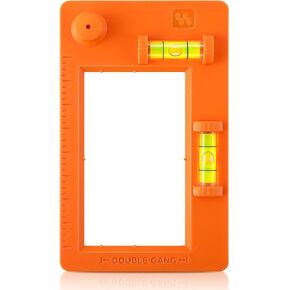 Low Voltage Mounting Bracket Template, Horizontal or Vertical Mounting Template for Single Gang and Double Gang Low Voltage Brackets, Easily Mark Out Cutouts
