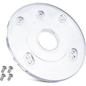 Palm Router Subbase PR110, Palm Router Accessories with Screws- Round Base Plate for Bosch RA Threaded Templet Guides, Accurate Positioning of Bit, Fits for Bosch Trim Routers GKF125CE, PR20EVS, PR10E