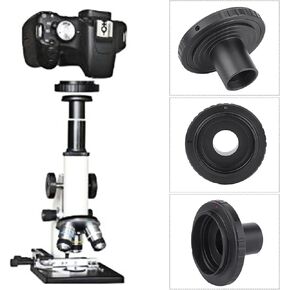 Metal Adapter 23.2mm T Mount Microscope Eyepiece for Nikon AI Mounts SLR Camera