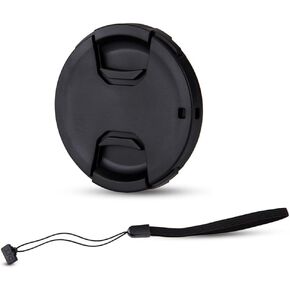 JJC 52mm Front Lens Cap Cover + Elastic Anti-Loss Cap Keeper Leash for Fujifilm X-T30 II X-T30 XT30 X-T20 XT20 X-S20 XS20 X-A5 X-A7 X-T200 with XC 15-45mm f/3.5-5.6 Kit Lens & More 52mm Thread Lenses