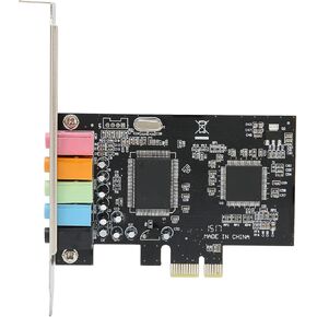 PUSOKEI PCIE Sound Card, 6channel Stereo Desktop Sound Card, 3D Stereo PCIe Audio Card,suitable for Windows 7/Vista/XP 32/64bit PC computers