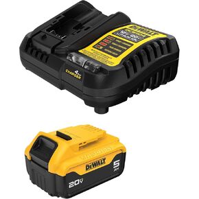 DEWALT 20V MAX 5 Ah Lithium-Ion Battery and Charger Starter Kit (DCB205C)