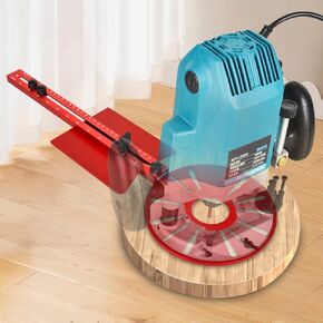 Router Circle Cutting Jig & Edge Guide - Essential Power Tool Accessory for Precision Routing - Router Tool Kit Must-Have