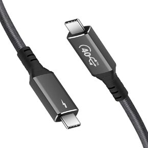 Thunderbolt 4 Cable 6.56 ft, Supports 120W Charging/40Gbps Data Transfer USB C to Cable, Perfect for iPhone, Type-C MacBook, iPad, Laptops Including Dell, Pro 2020, Huawei, HP, etc.
