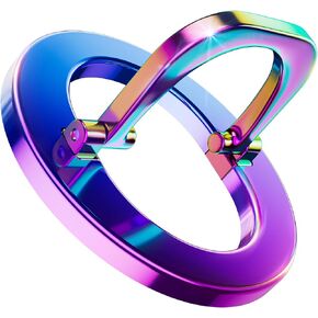 [2024 Newest] SUPERONE for MagSafe Phone Grip, Stylish Cool Magnetic Ring Holder with Adjustable Stand, Removable MagSafe Accessories Only for iPhone 16/15/14/13/12 Series and MagSafe Case - Colorful
