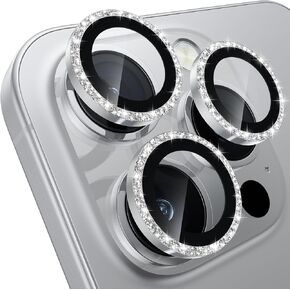 WSKEN for iPhone 16 Plus/iPhone 16 Camera Lens Protector - [Original Shooting Model] Shatterproof Ultra HD Tempered Metal Glass Camera Screen Protector Cover Film Accessories, Black Titanium in Kuwait